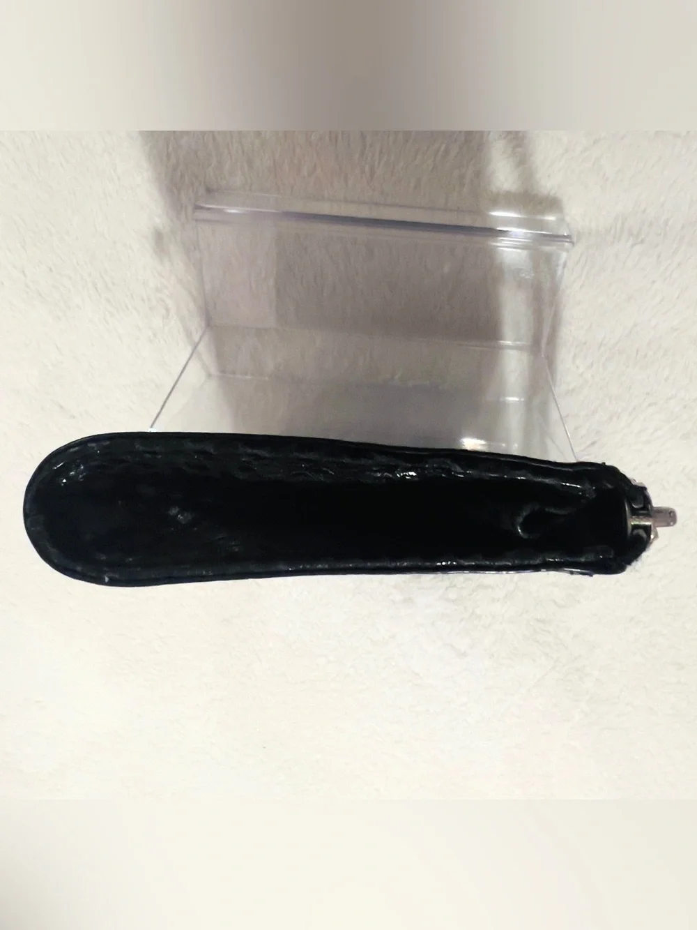 💚 Cole Haan Black Leather Wristlet Silver Hardware🩷